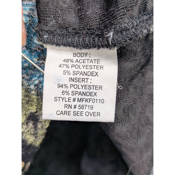 Y2K Notations Stretch Paisley Babydoll Top Size XL Boho Artsy Fairy Grunge 90s - Picture 11 of 11